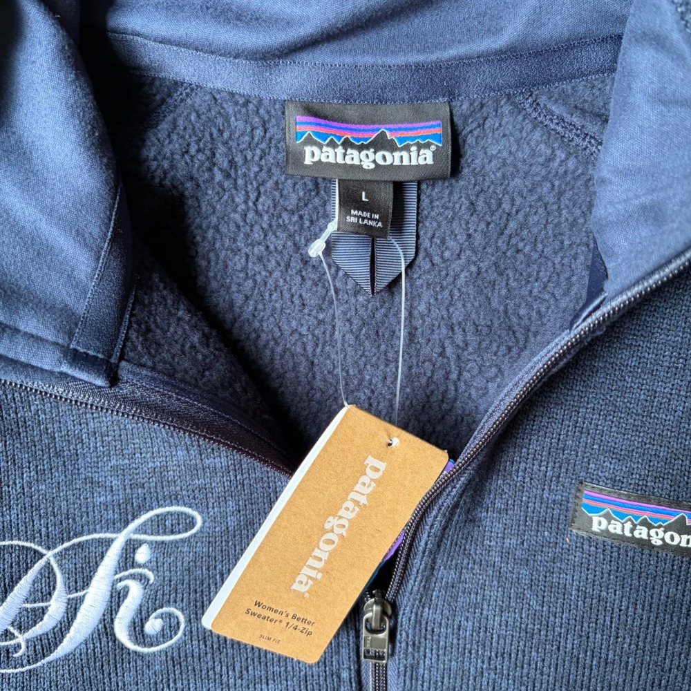 Patagonia Womens Better Sweater 1/4 Zip Fleece New Navy Blue 25618 Large NWT - Picture 2 of 5